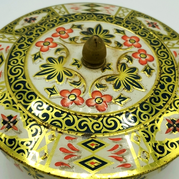 Vintage Crown Derby metal tin - Picture 4 of 8